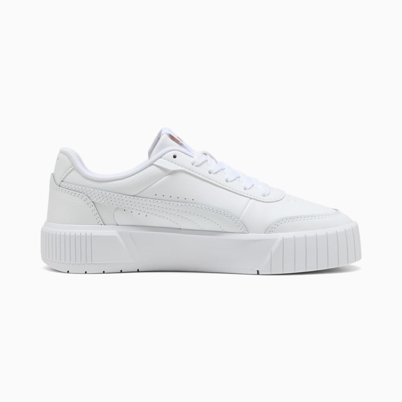 Carina Mia Women's Shoes - PUMA White-PUMA Gold - Side Profile - Medial