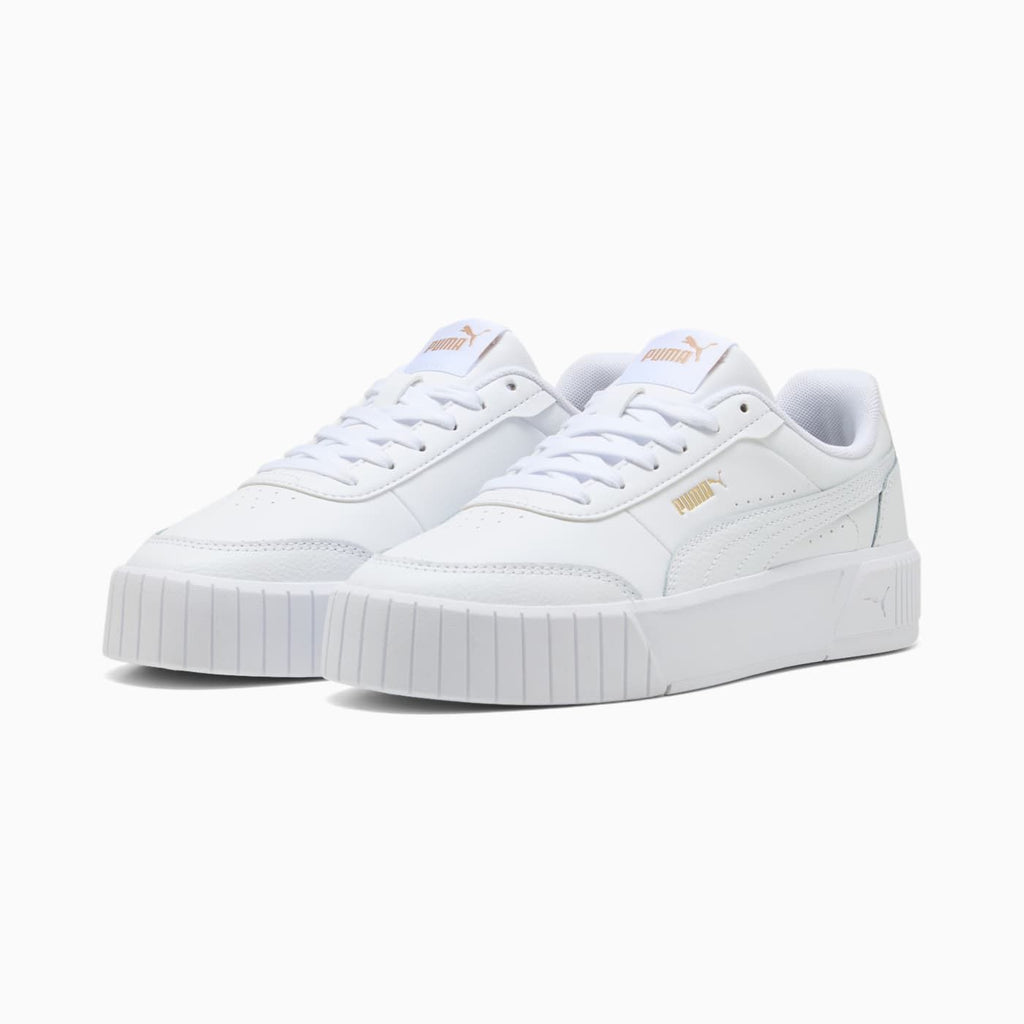 Carina Mia Women's Shoes - PUMA White-PUMA Gold - Clean Studio Shot