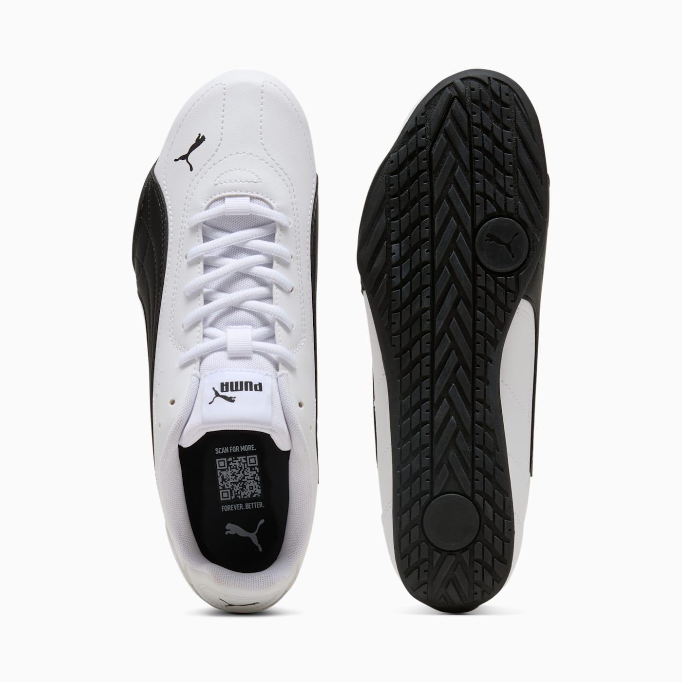 PUMA CATCH PUMA White-PUMA Black - Top View and Outsole