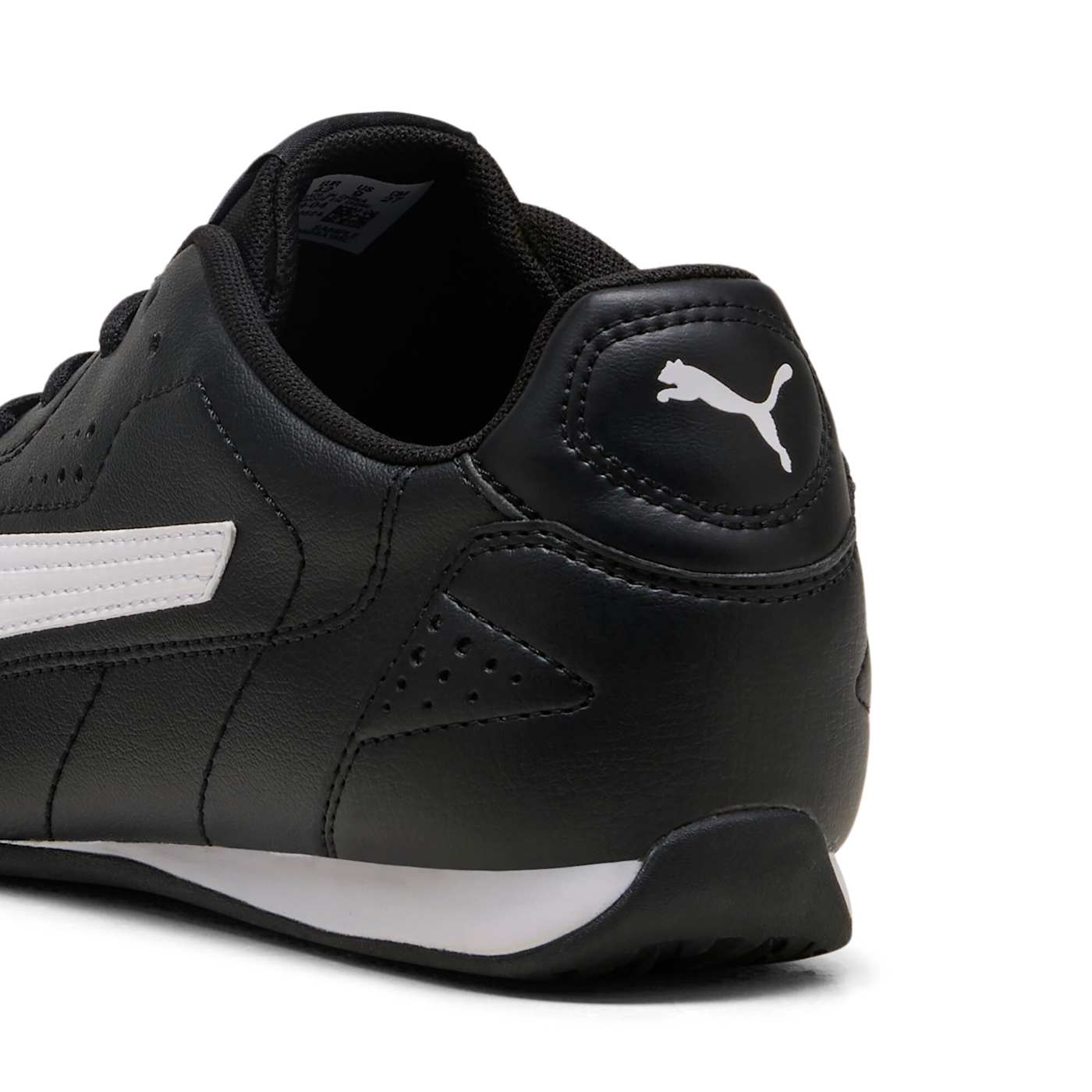 PUMA CATCH PUMA Black-PUMA White - Back / Heel View
