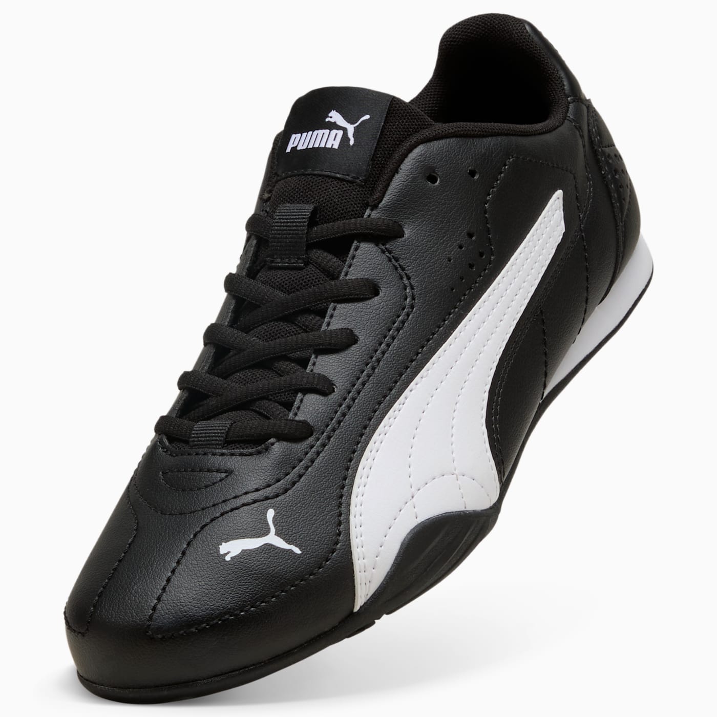 PUMA CATCH PUMA Black-PUMA White - Angled Studio / Lifestyle Shot