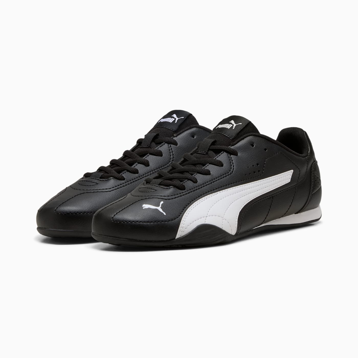 PUMA CATCH PUMA Black-PUMA White - Clean Studio Shot