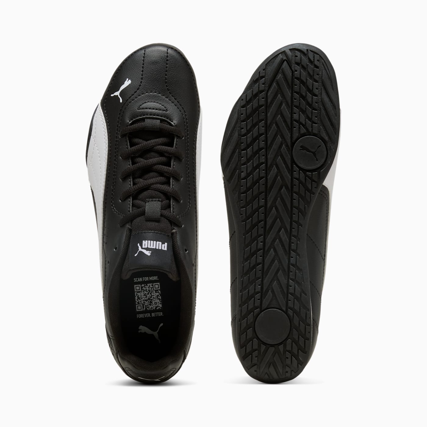 PUMA CATCH PUMA Black-PUMA White - Top View and Outsole