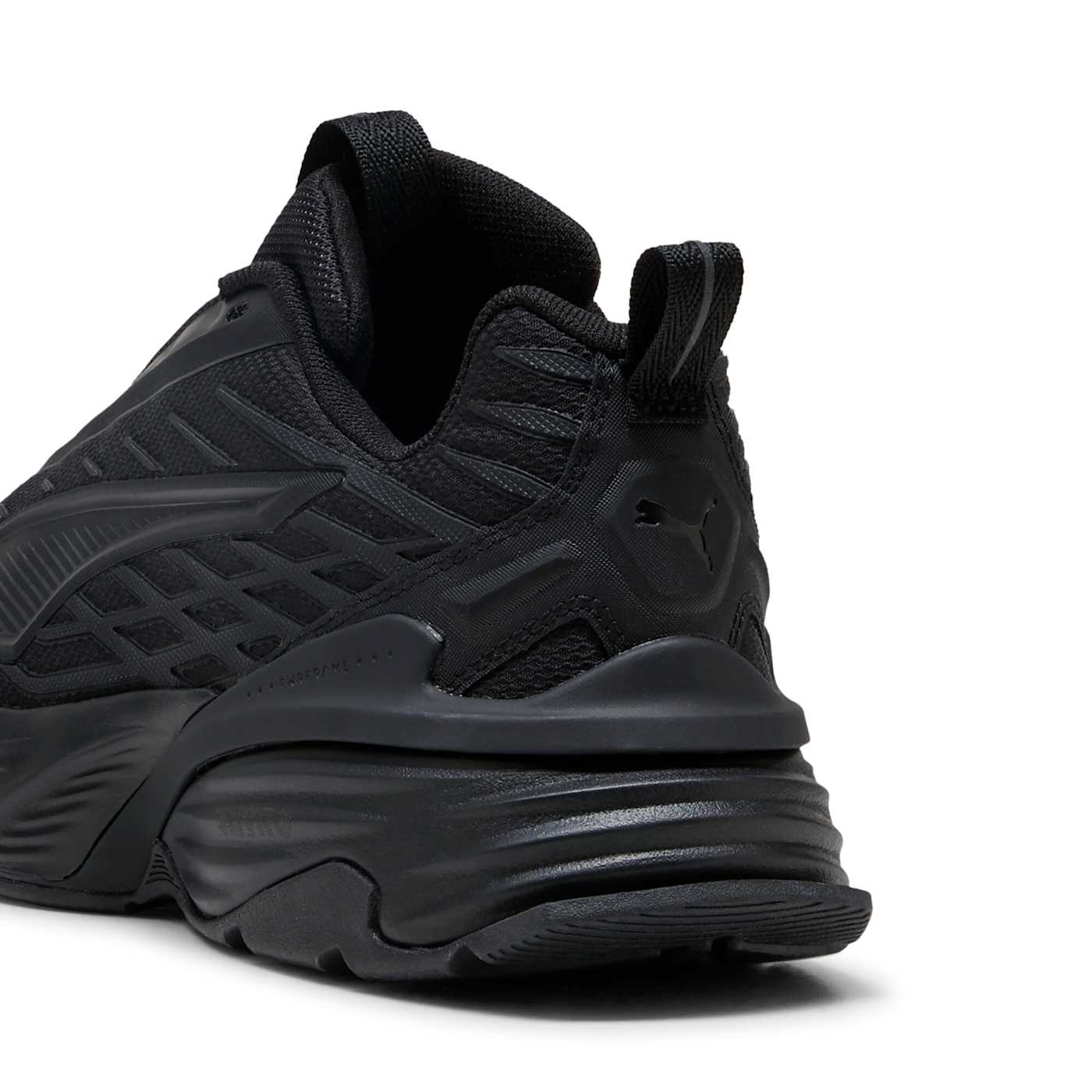 Fade Nitro V1 Football Men's Shoes - PUMA Black - Back / Heel View