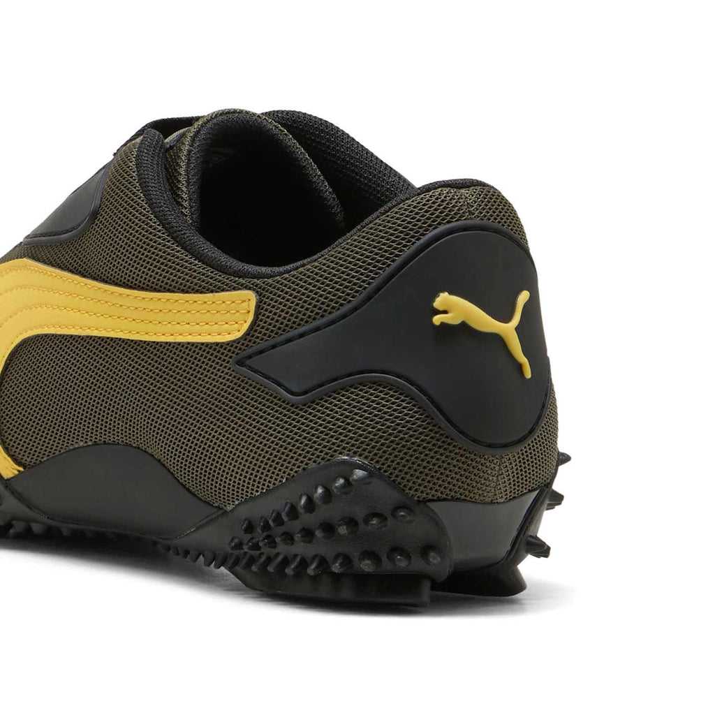 Mostro OG Prime Men's Shoes - Loden Green-Pele Yellow - Back / Heel View