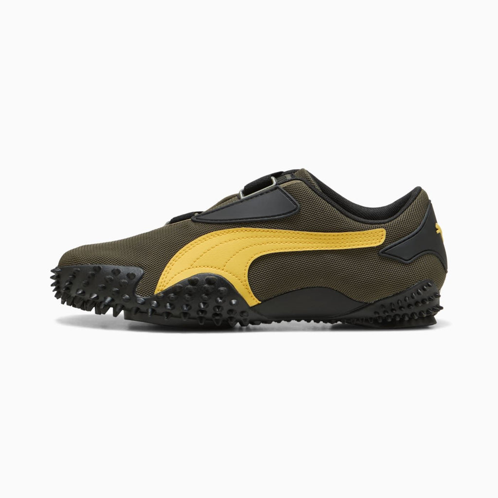 Mostro OG Prime Men's Shoes - Loden Green-Pele Yellow - Side Profile - Lateral