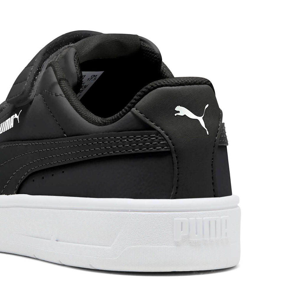 Court Classic Clean AC+ Kids' Shoes - PUMA Black-PU - Back / Heel View