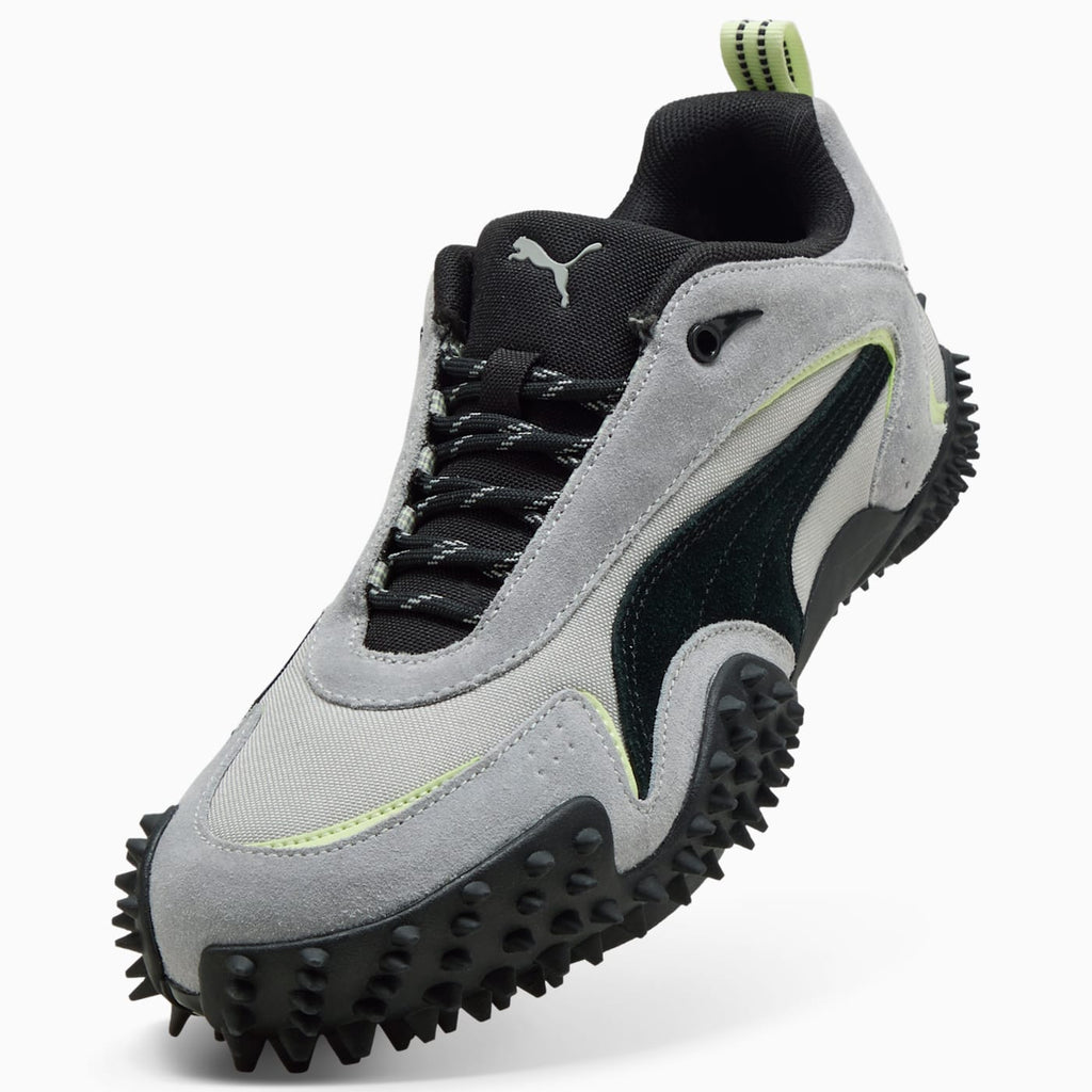Mostro XC Prime Men's Shoes - Gray Echo-PUMA Black - Angled Studio / Lifestyle Shot