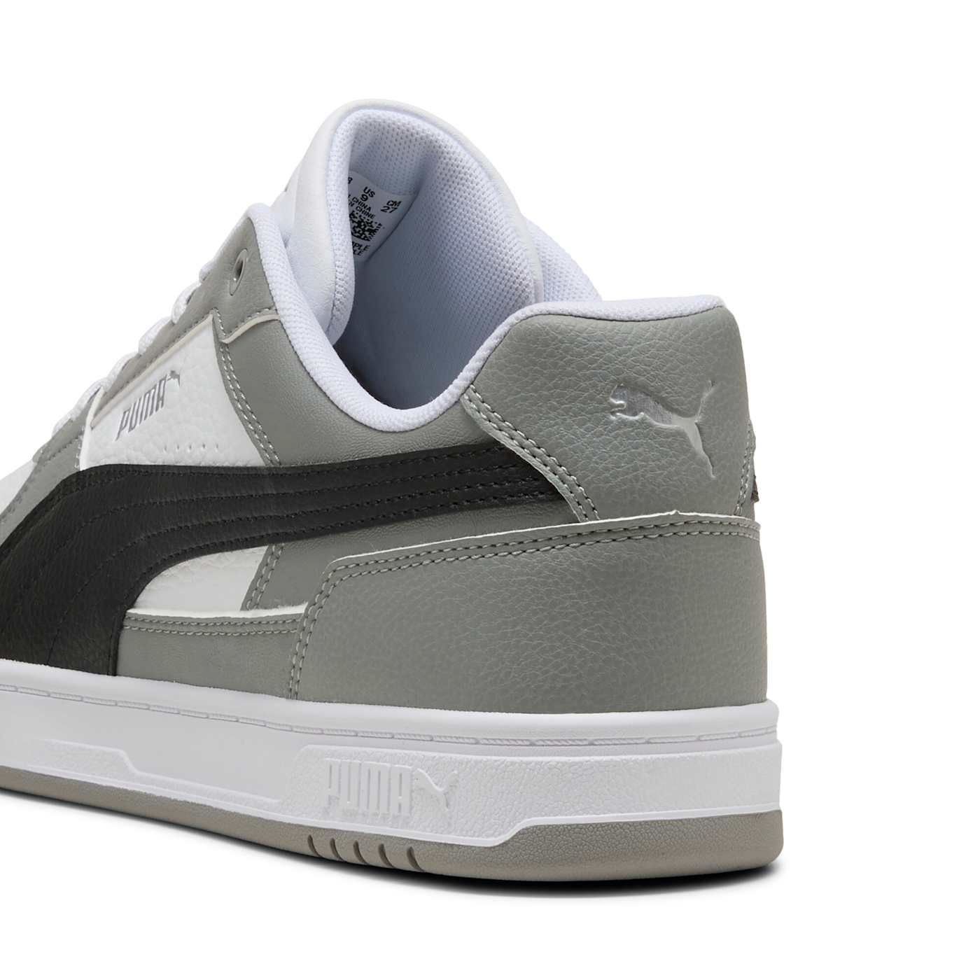 Puma Caven III Men's Shoes - PUMA White-PUMA Black-Gra - Back / Heel View