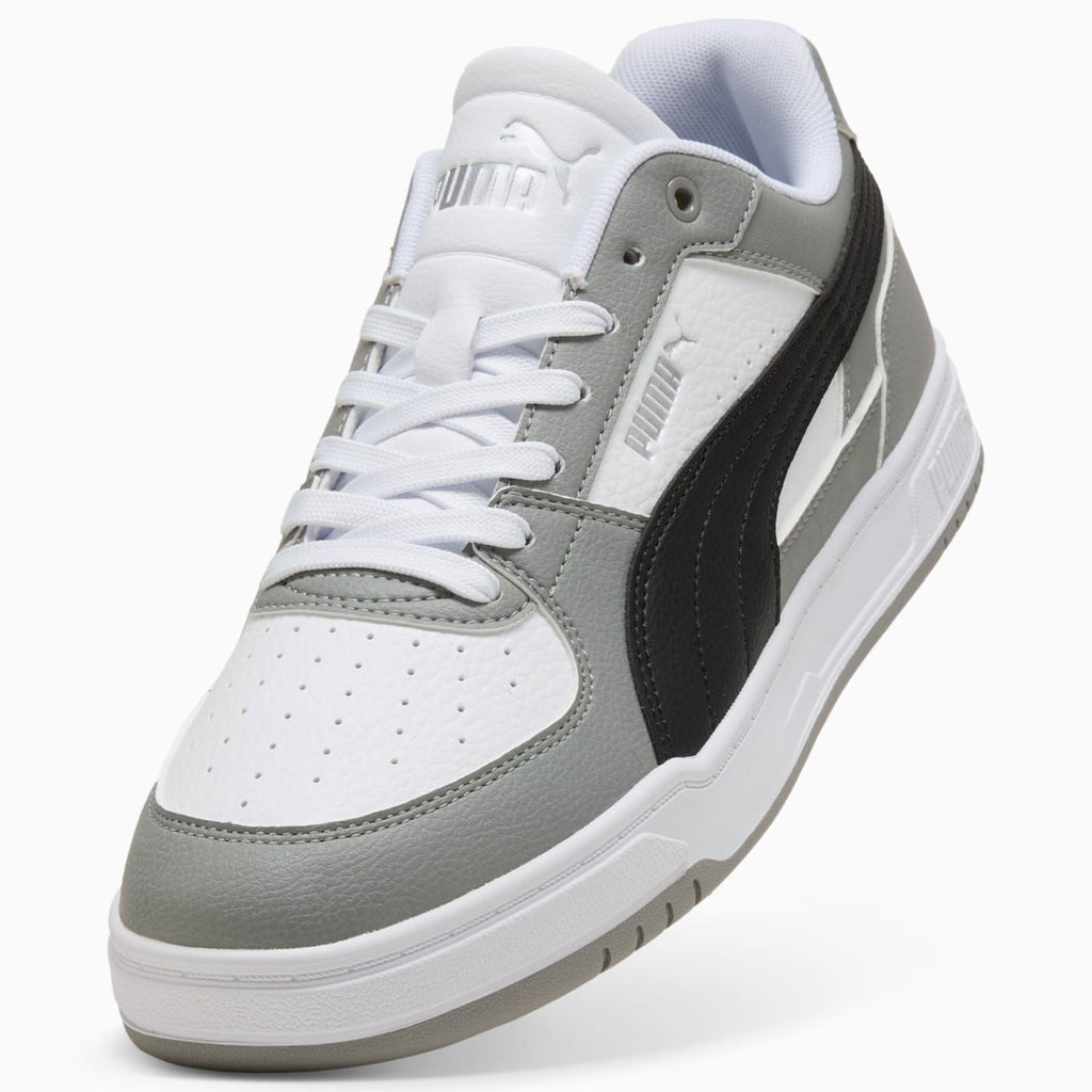 Puma Caven III Men's Shoes - PUMA White-PUMA Black-Gra - Angled Studio / Lifestyle Shot