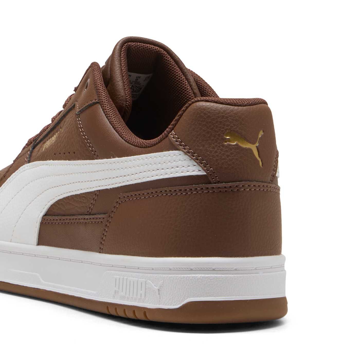 Puma Caven III Men's Shoes - Chestnut Brown-PUMA White - Back / Heel View