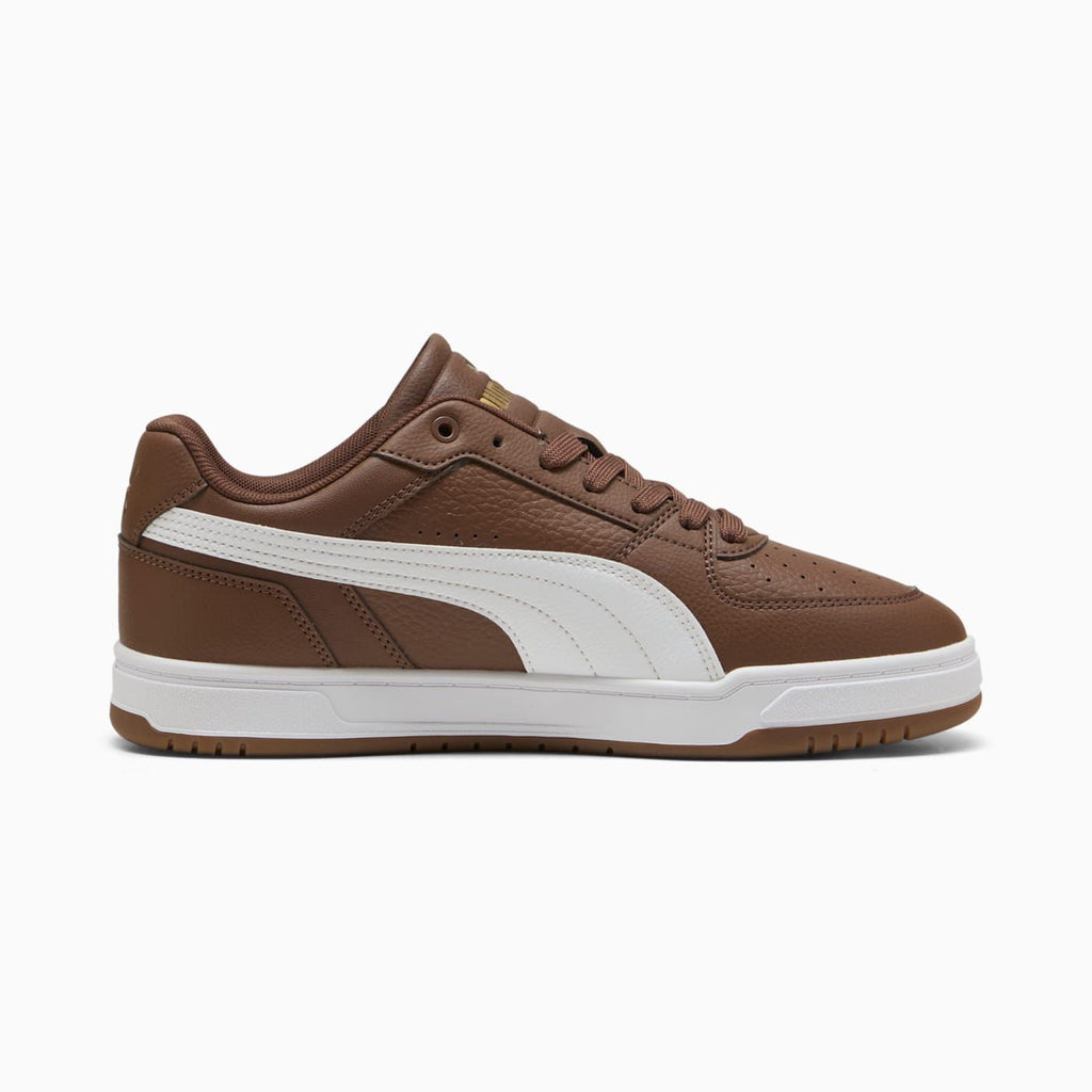 Puma Caven III Men's Shoes - Chestnut Brown-PUMA White - Side Profile - Medial