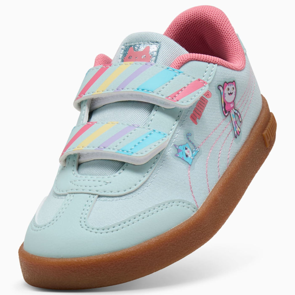 PUMA Club II Era GABBY S DOLLHOUSE V Kids' Shoes - Angled Studio / Lifestyle Shot
