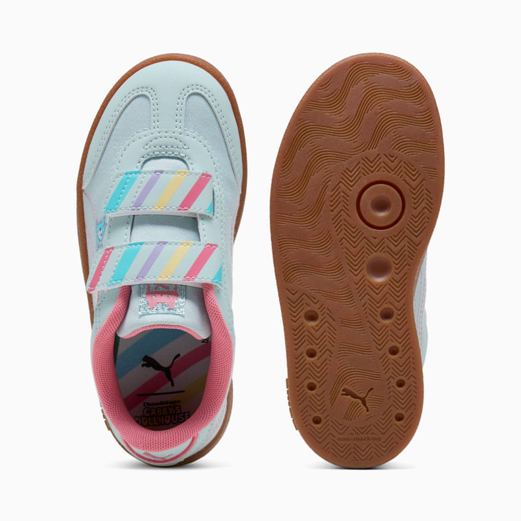 PUMA Club II Era GABBY S DOLLHOUSE V Kids' Shoes - Top View and Outsole