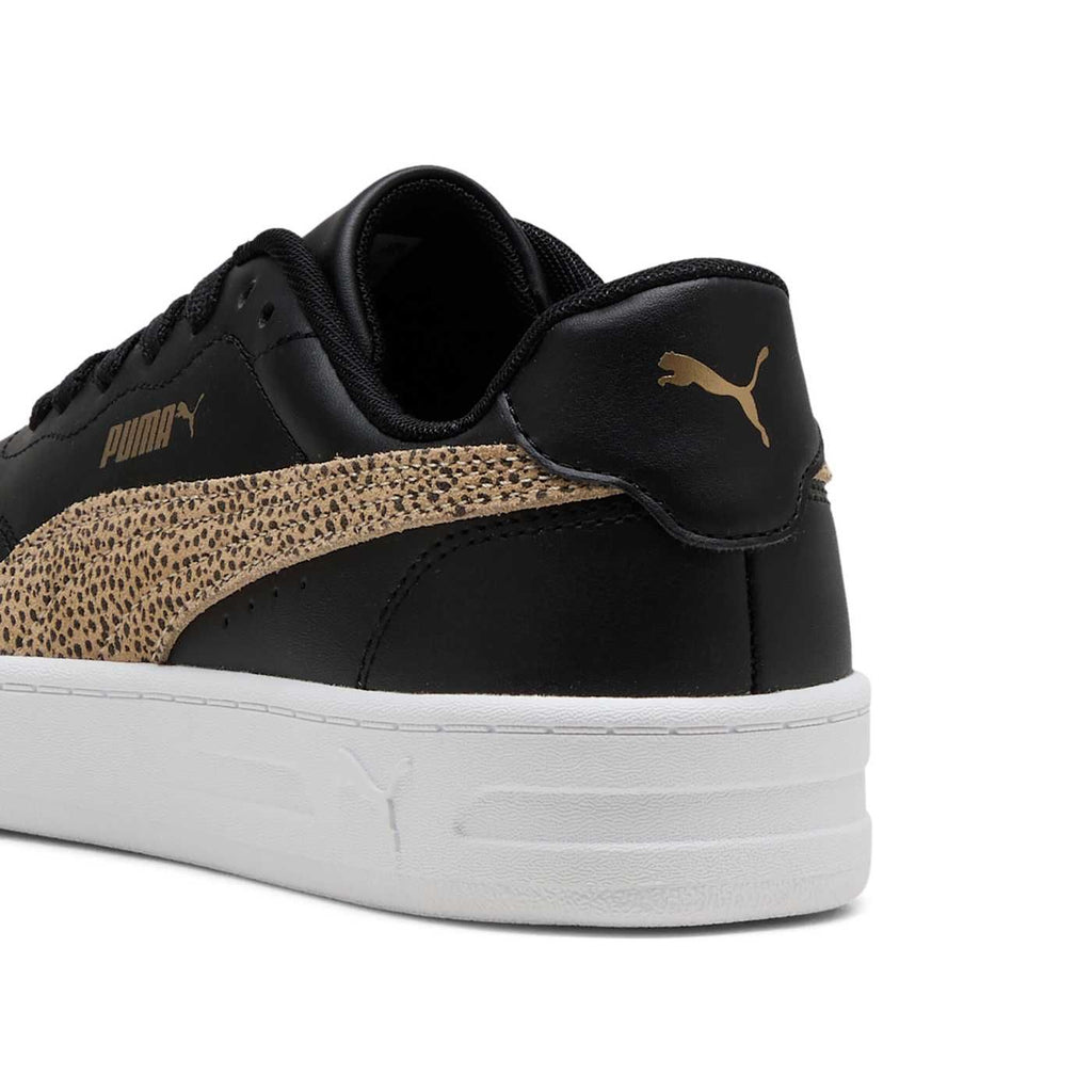 Court Lally Topcat Women's Shoes - PUMA Black-Toasted Al - Back / Heel View