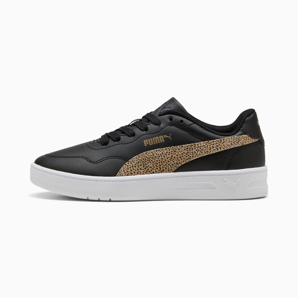 Court Lally Topcat Women's Shoes - PUMA Black-Toasted Al - Side Profile - Lateral