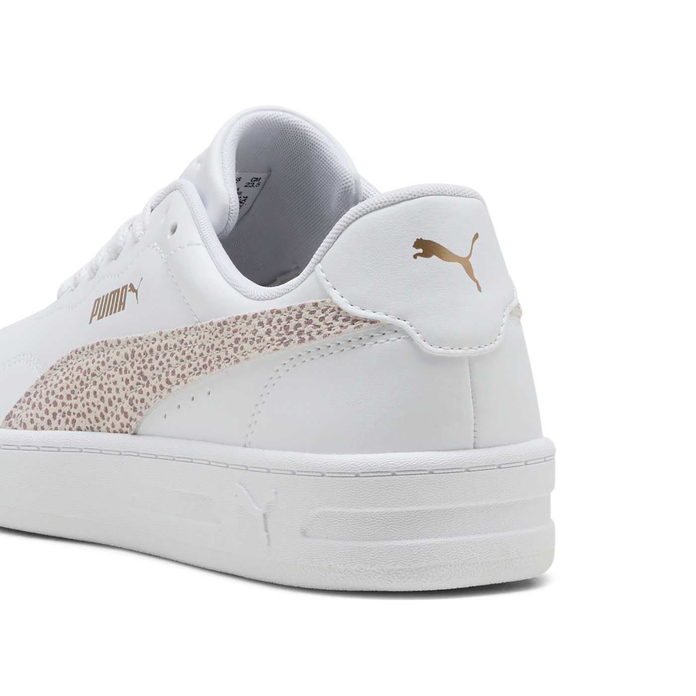 Court Lally Topcat Women's Shoes - PUMA White-Frosted Iv - Back / Heel View