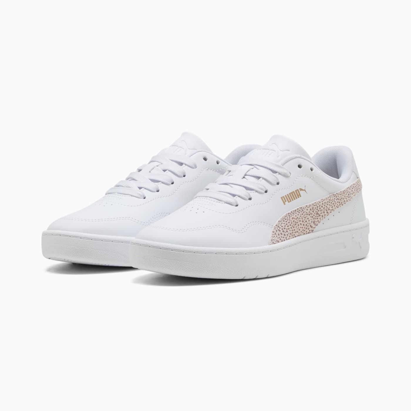 Court Lally Topcat Women's Shoes - PUMA White-Frosted Iv - Clean Studio Shot