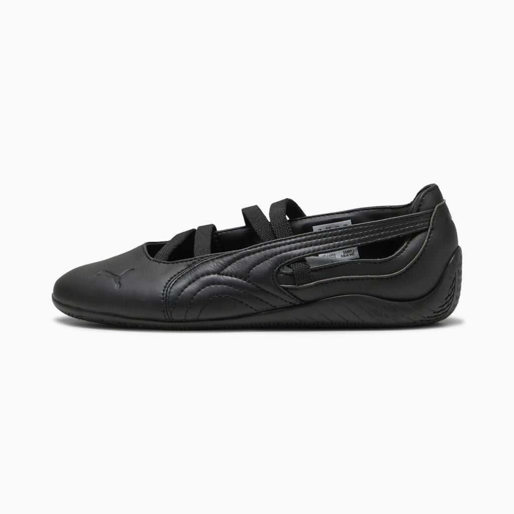 Speedcat Ballet Lthr Women's Shoes - PUMA Black - Side Profile - Lateral