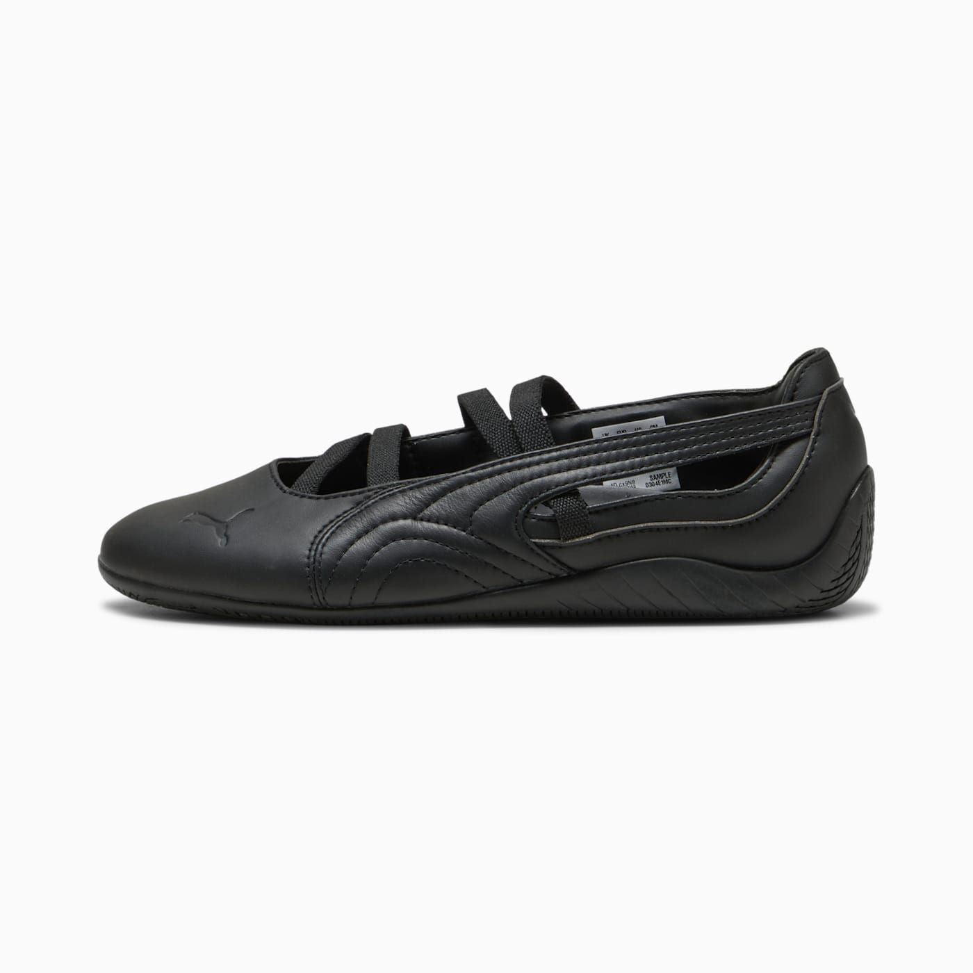 Speedcat Ballet Lthr Women's Shoes - PUMA Black - Side Profile - Lateral