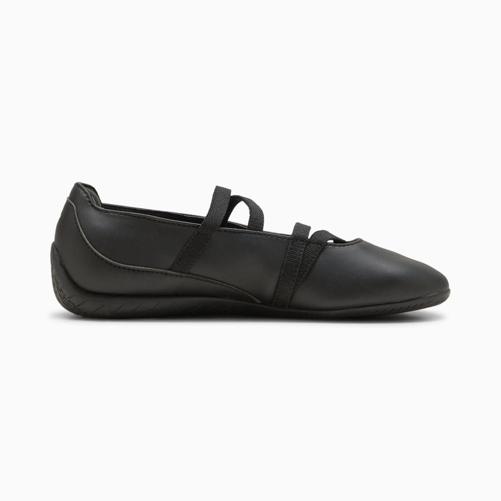 Speedcat Ballet Lthr Women's Shoes - PUMA Black - Side Profile - Medial