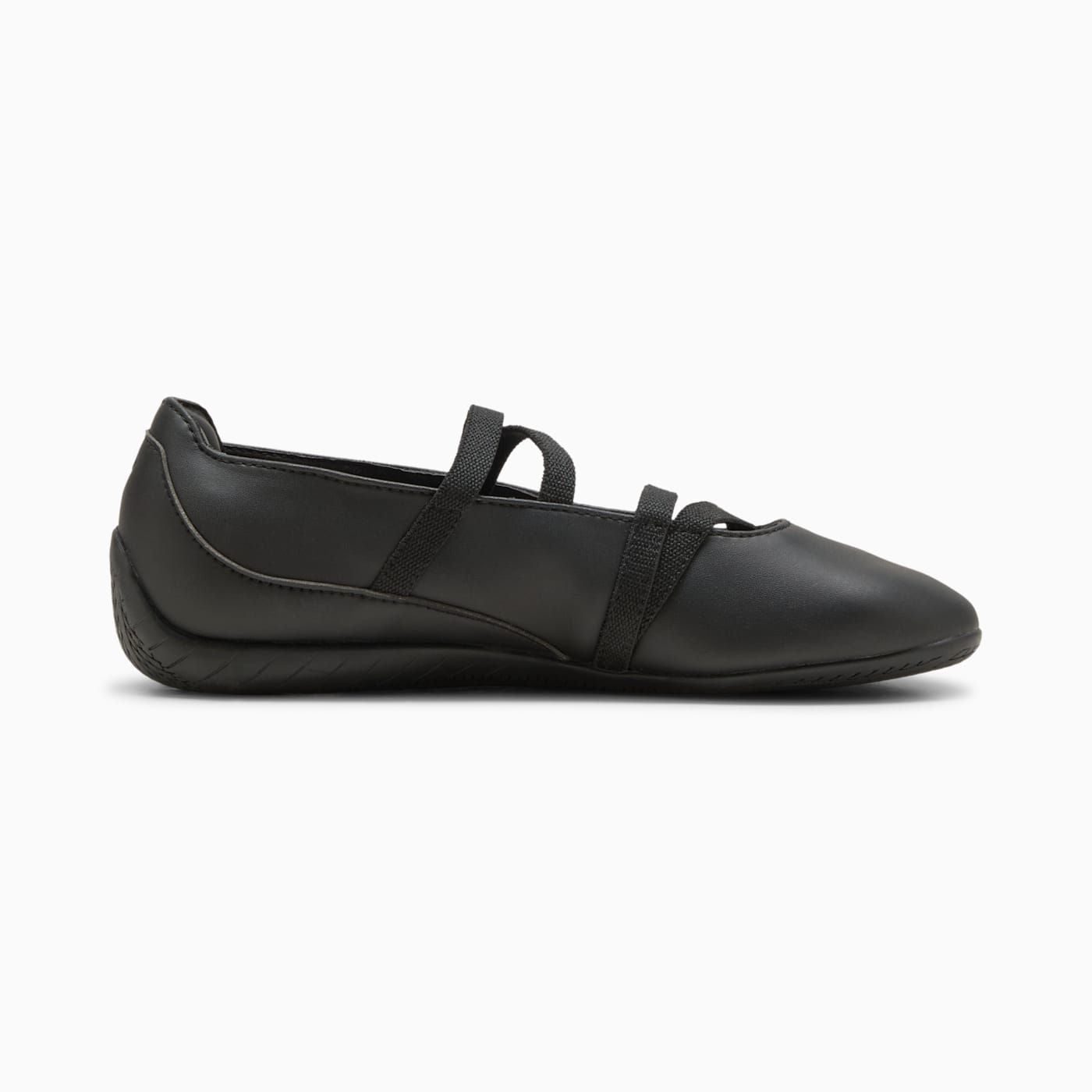Speedcat Ballet Lthr Women's Shoes - PUMA Black - Side Profile - Medial