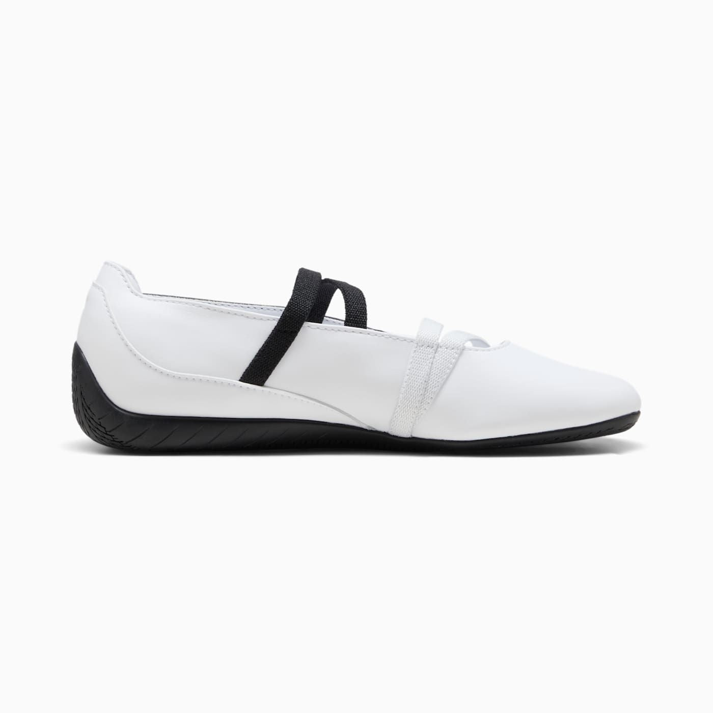 Speedcat Ballet Lthr Women's Shoes - PUMA White-PUMA - Side Profile - Medial