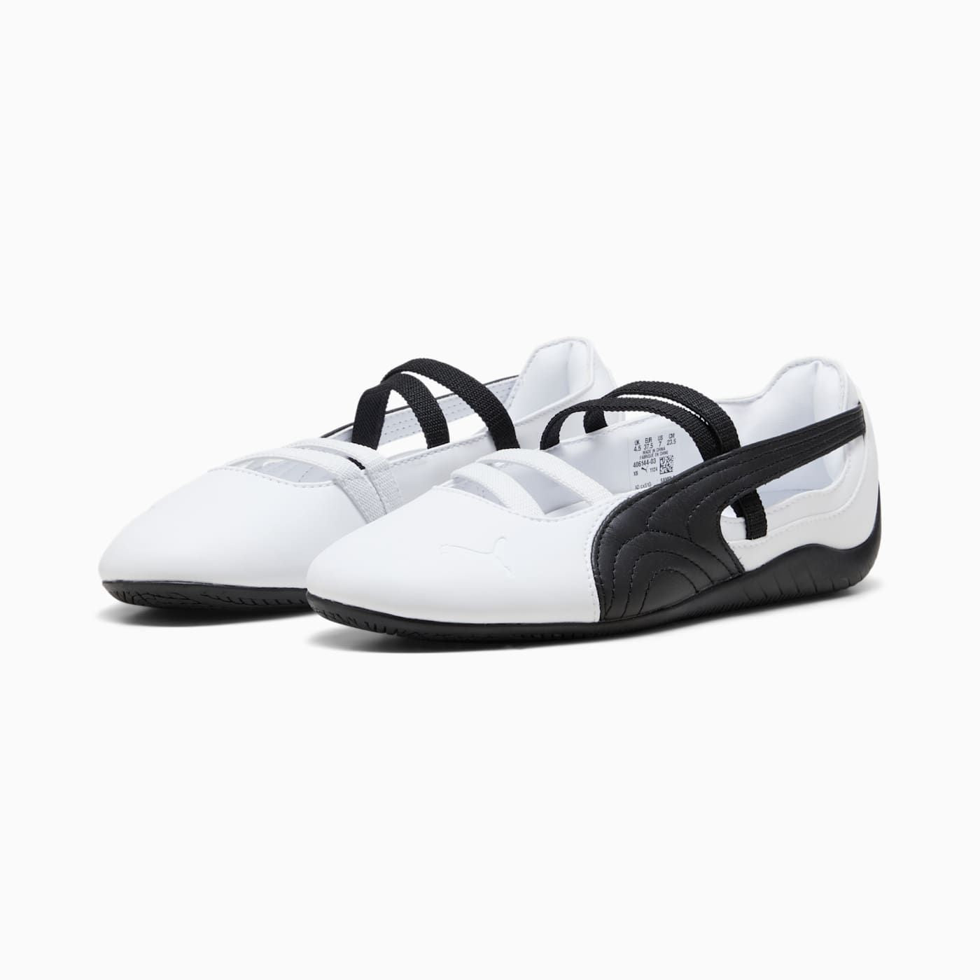 Speedcat Ballet Lthr Women's Shoes - PUMA White-PUMA - Clean Studio Shot