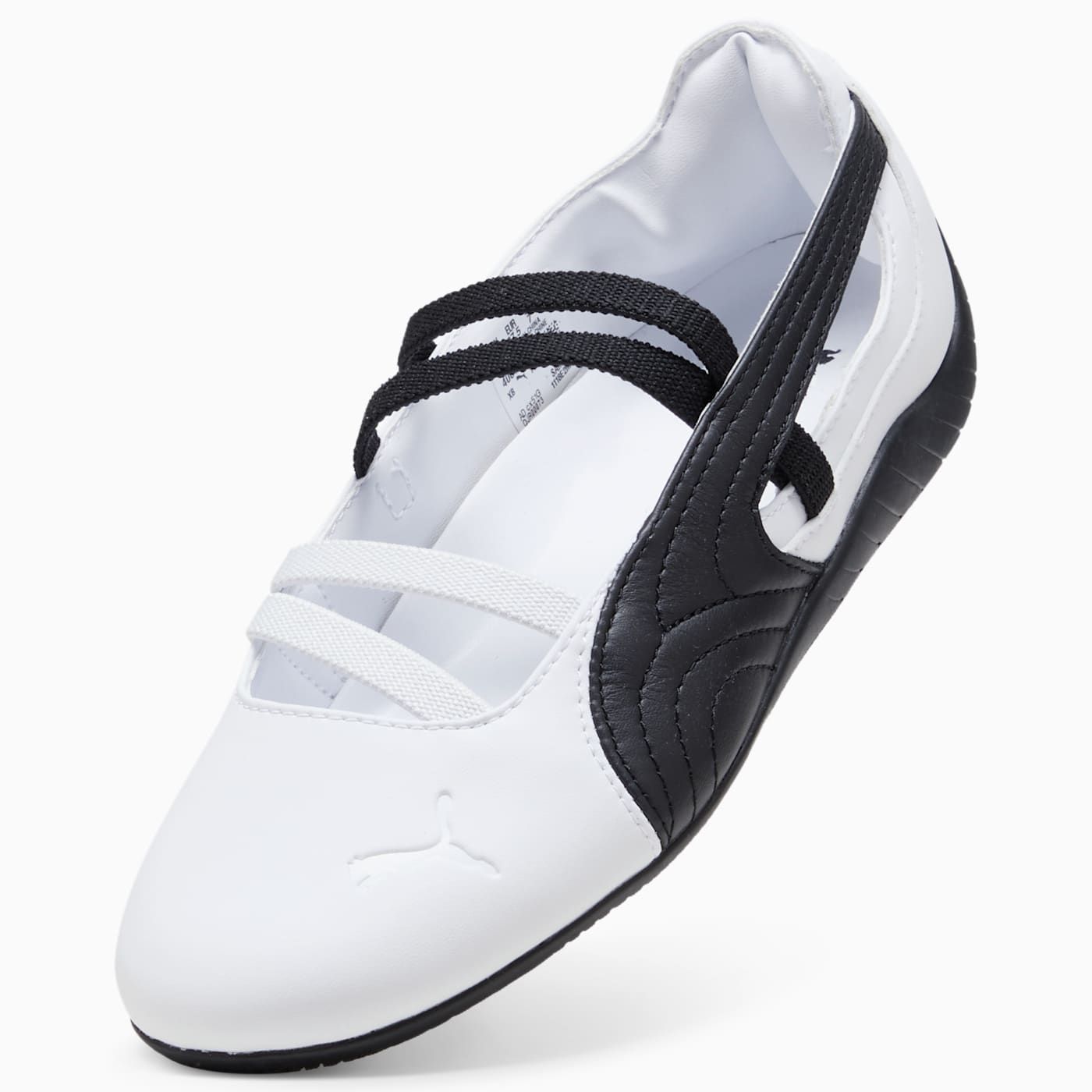 Speedcat Ballet Lthr Women's Shoes - PUMA White-PUMA - Angled Studio / Lifestyle Shot
