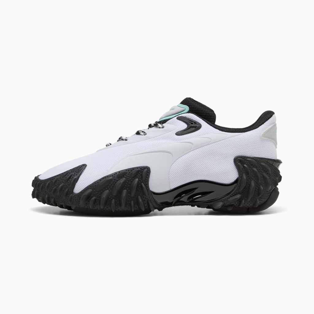 Mostro X Dots Men's Shoes - PUMA White-PUMA Black - Side Profile - Lateral