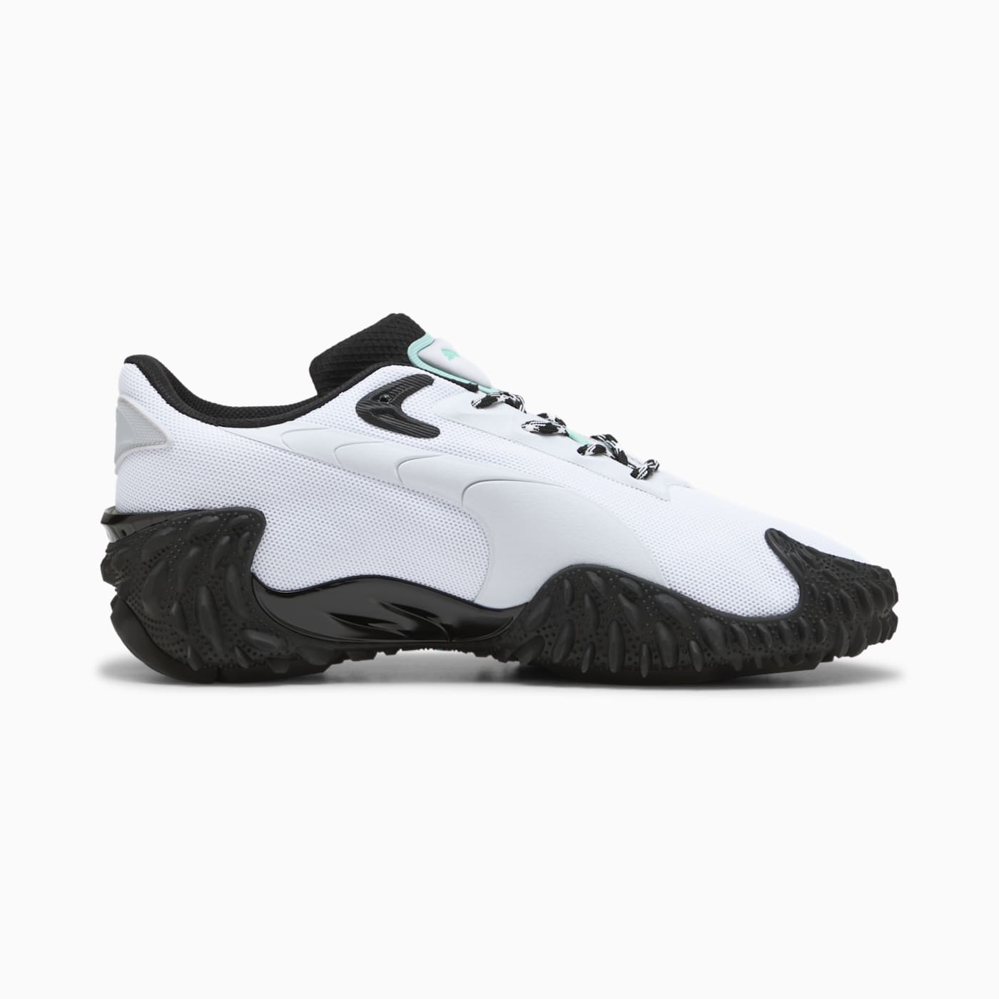 Mostro X Dots Men's Shoes - PUMA White-PUMA Black - Side Profile - Medial