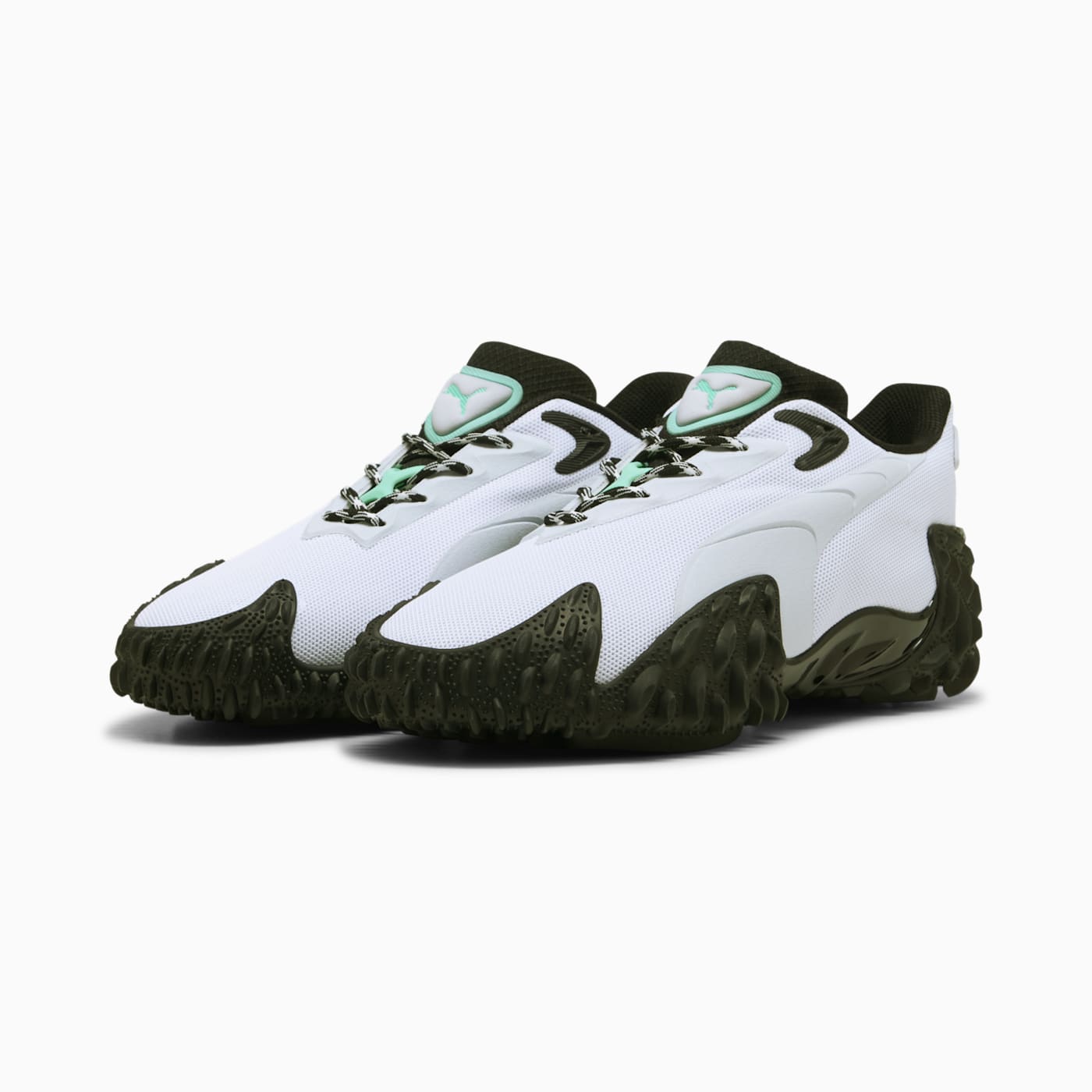 Mostro X Dots Men's Shoes - PUMA White-PUMA Black - Clean Studio Shot
