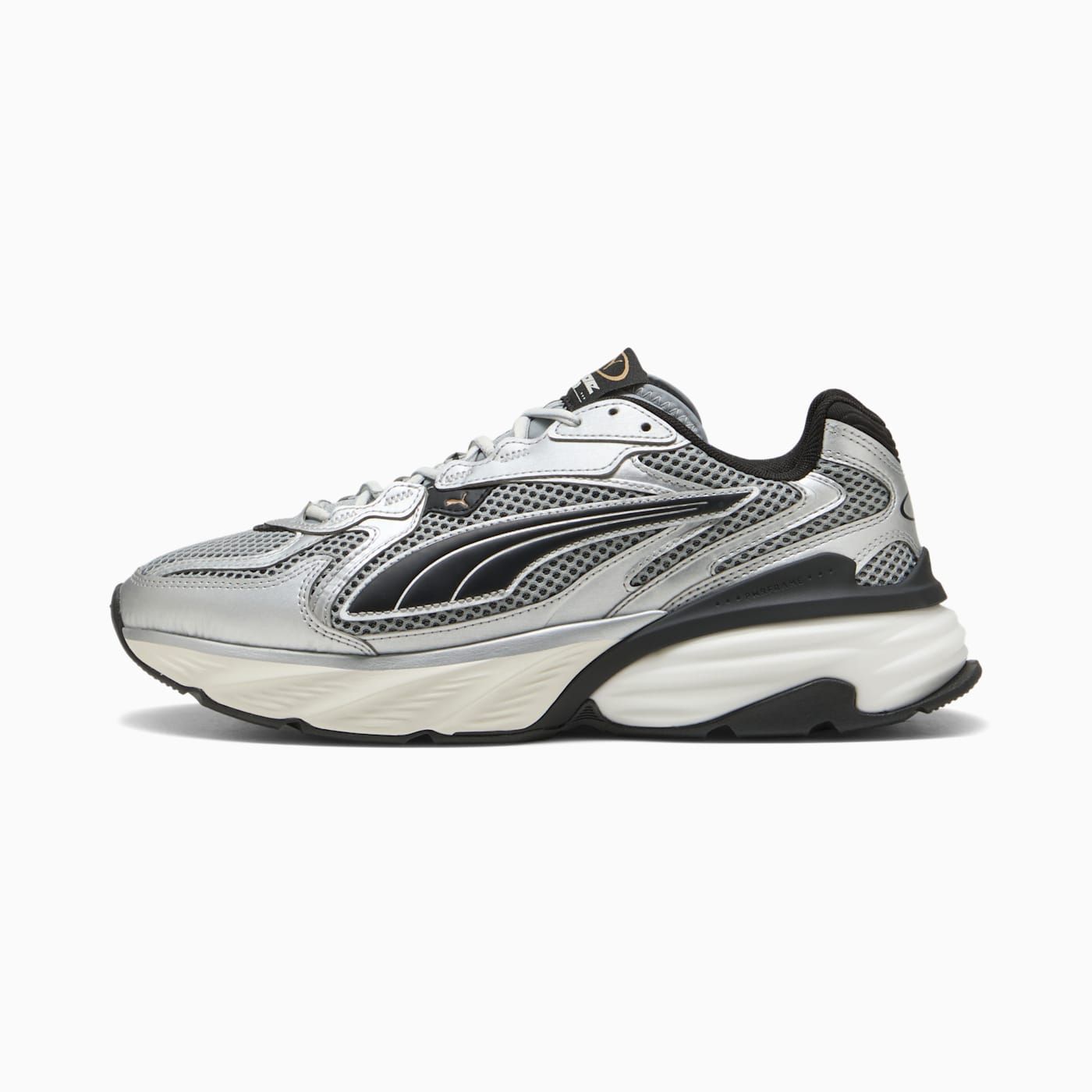 Fade Nitro LS Men's Shoes - PUMA Silver-Cool Mid Gray - Side Profile - Lateral