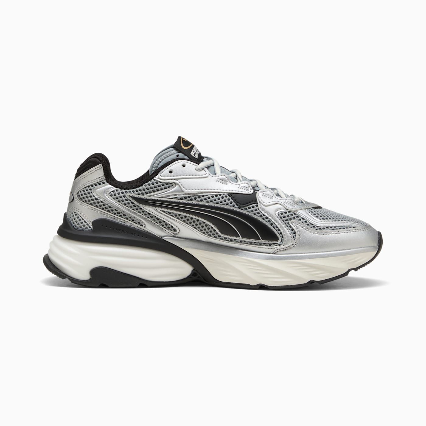 Fade Nitro LS Men's Shoes - PUMA Silver-Cool Mid Gray - Side Profile - Medial