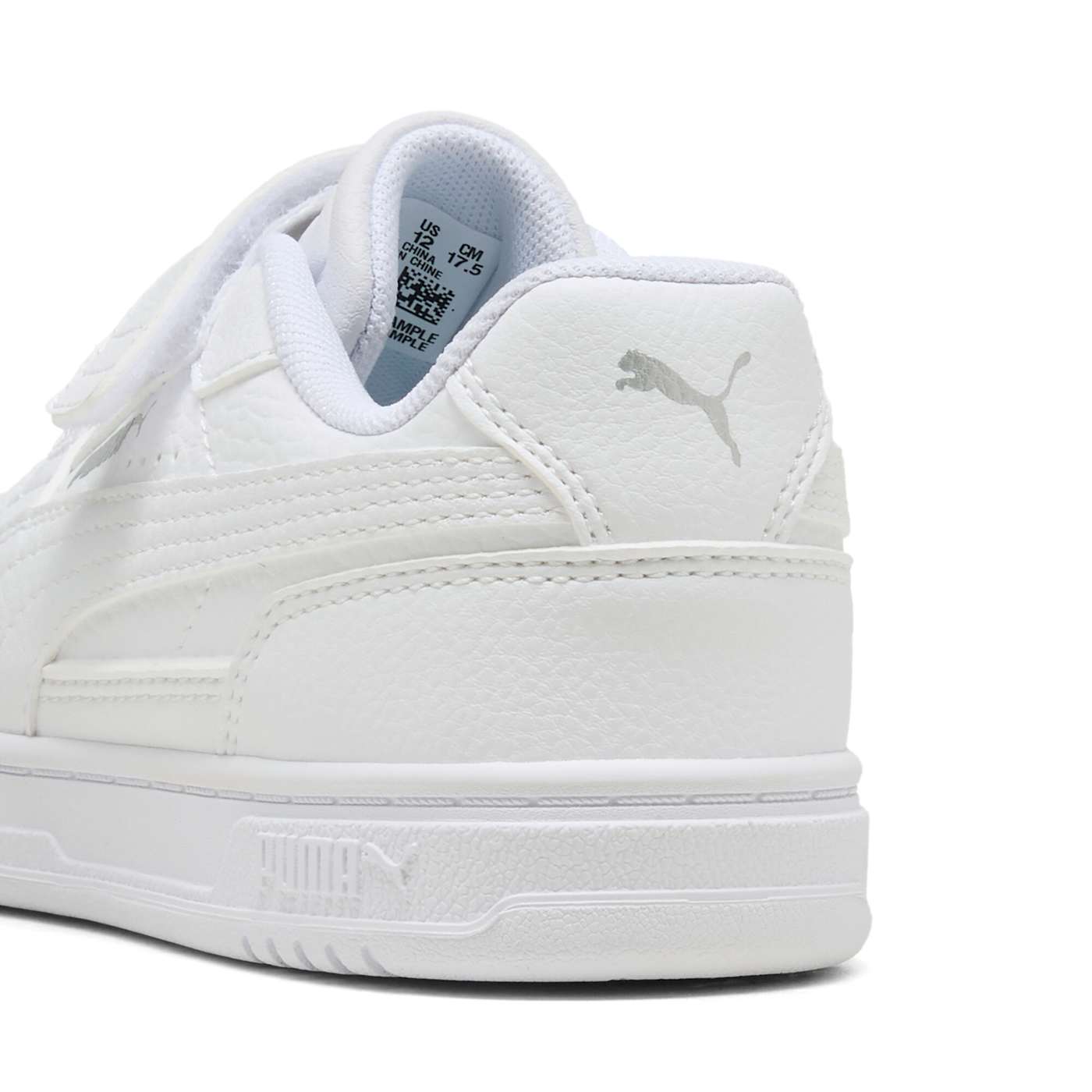 PUMA Caven III AC+ Kids' Shoes - PUMA White-PUMA Si - Back / Heel View