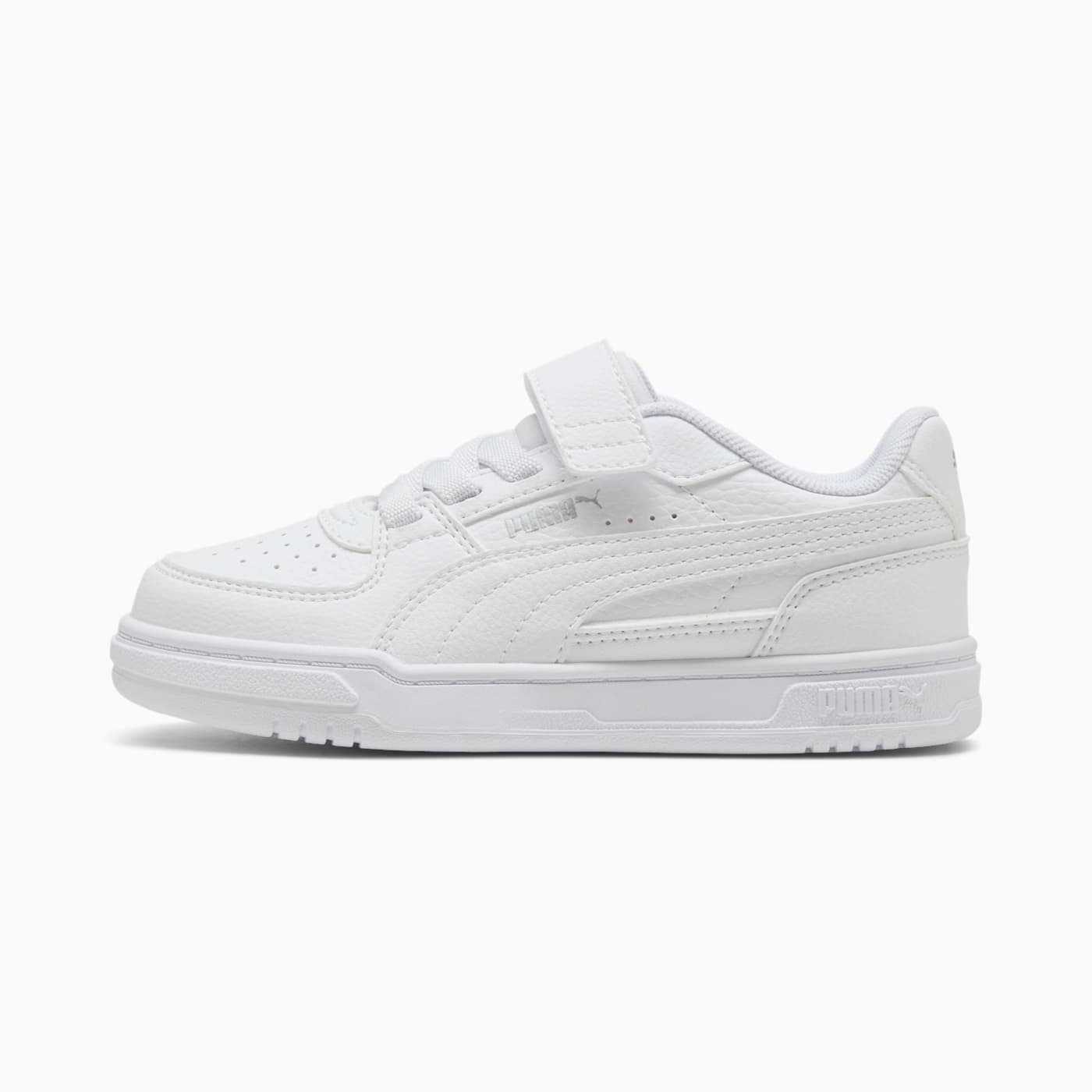 PUMA Caven III AC+ Kids' Shoes - PUMA White-PUMA Si - Side Profile - Lateral