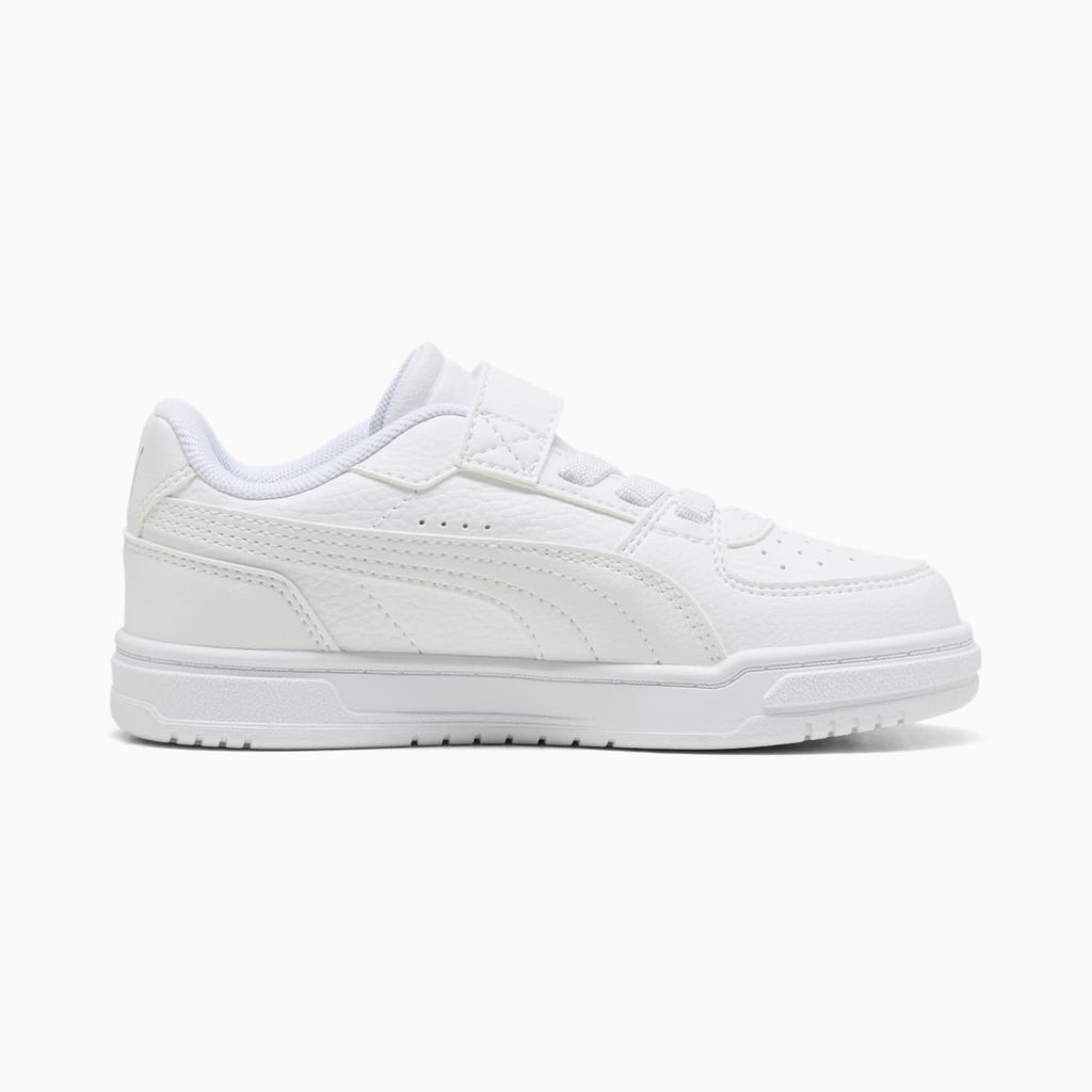 PUMA Caven III AC+ Kids' Shoes - PUMA White-PUMA Si - Side Profile - Medial