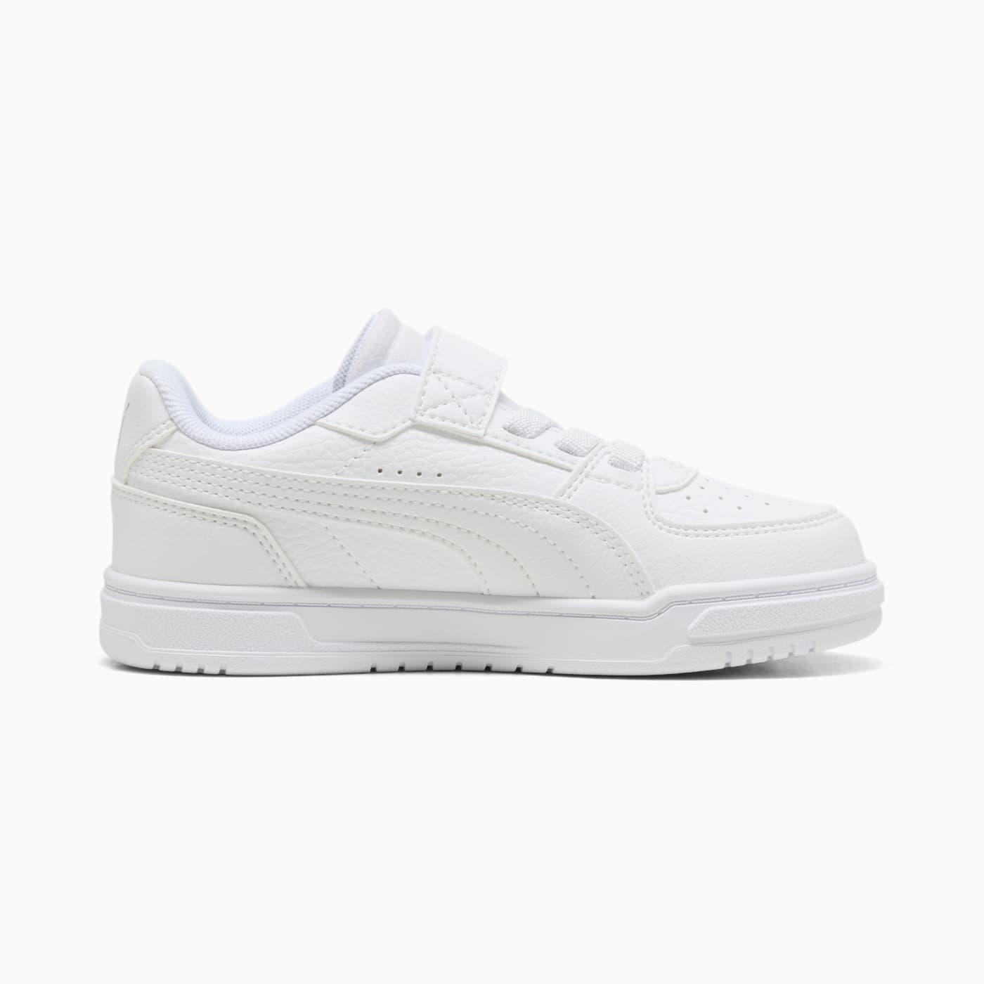 PUMA Caven III AC+ Kids' Shoes - PUMA White-PUMA Si - Side Profile - Medial