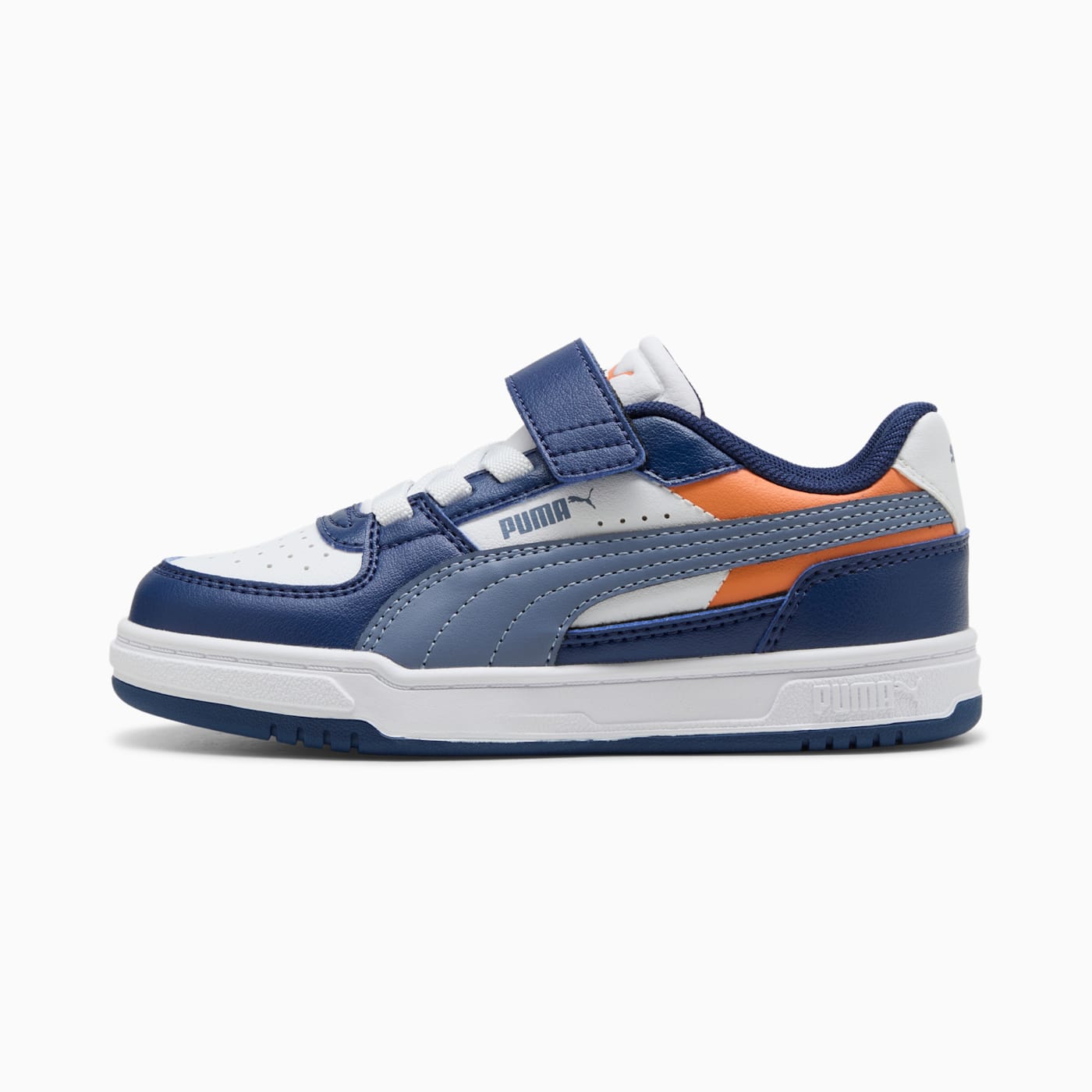 PUMA Caven III Block AC+ Kids' Shoes - Blue Jewel-G - Side Profile - Lateral