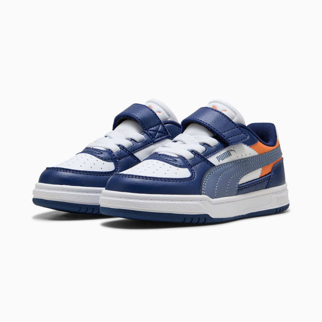 PUMA Caven III Block AC+ Kids' Shoes - Blue Jewel-G - Clean Studio Shot