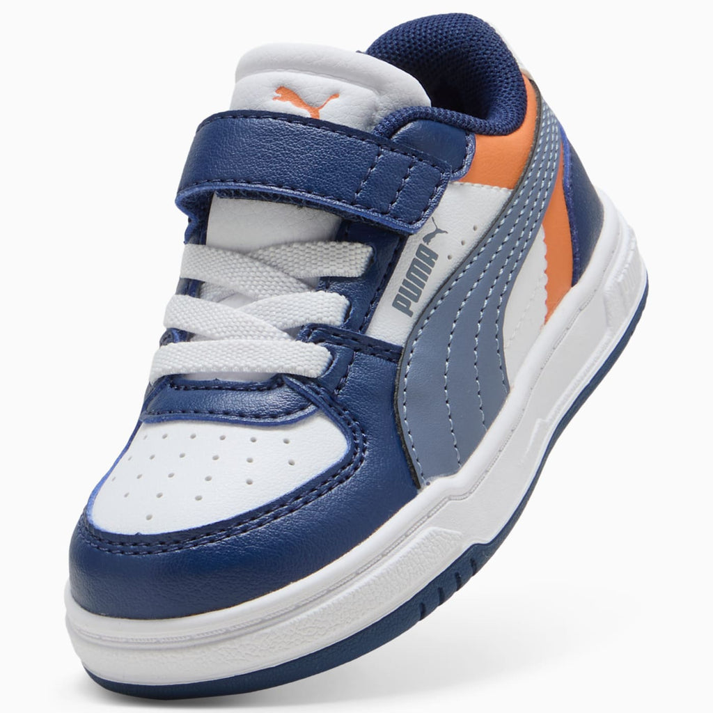 PUMA Caven III Block AC+ Infant Shoes - Blue Jewel- - Angled Studio / Lifestyle Shot