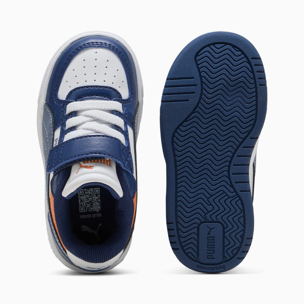 PUMA Caven III Block AC+ Infant Shoes - Blue Jewel- - Top View and Outsole
