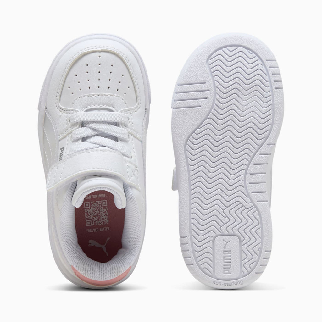 PUMA Caven III Holo 2.0 AC+ PUMA Whi Infant Shoes - Top View and Outsole
