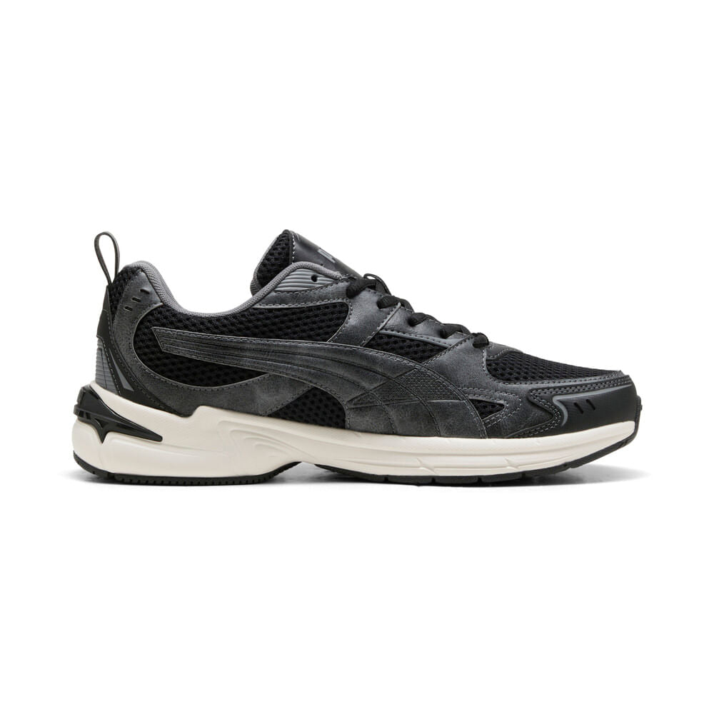 PUMA Milenio Tech 2000 Crafted Leather Sneakers-Black-Gray Echo view 1