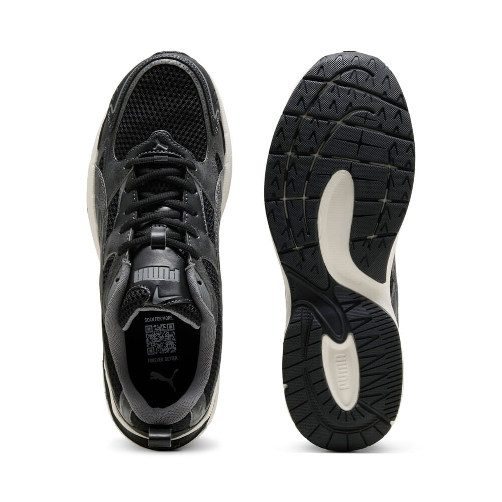 PUMA Milenio Tech 2000 Crafted Leather Sneakers-Black-Gray Echo view 5