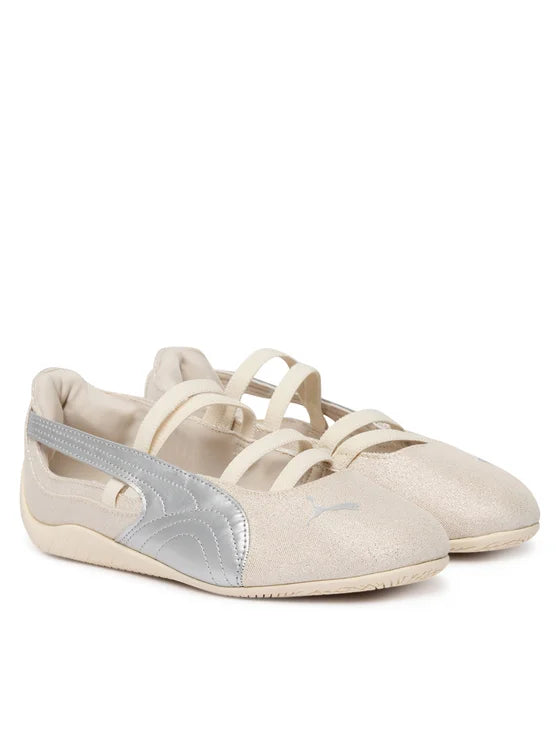 PUMA Speedcat Ballet Let It Shine Junior Sneakers-Beige-White view 2