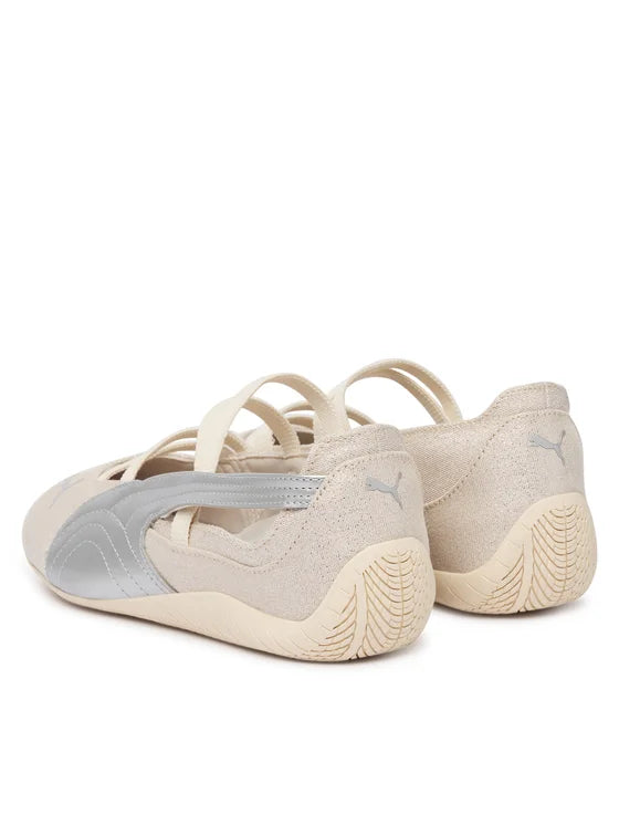 PUMA Speedcat Ballet Let It Shine Junior Sneakers-Beige-White view 3