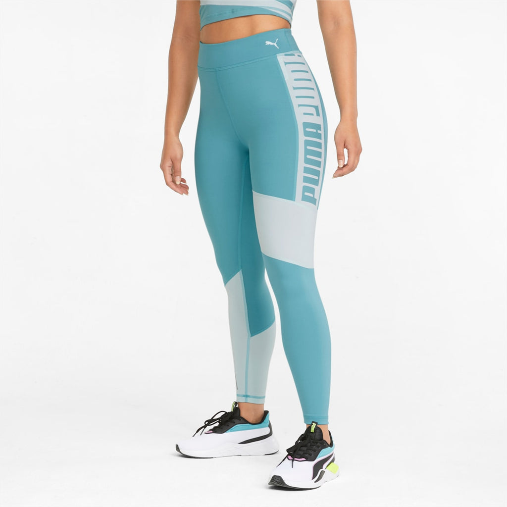 Train Favorite Logo High-Waist 7/8 Tights Women - Deep Orchid model image