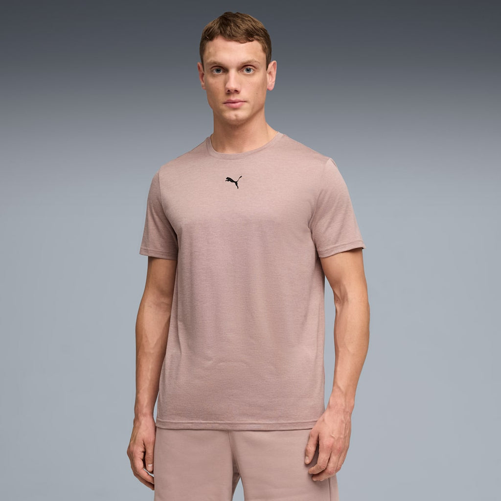 TAD ESSENTIALS Heather Cat Tee Men - Sandstone Heather model image