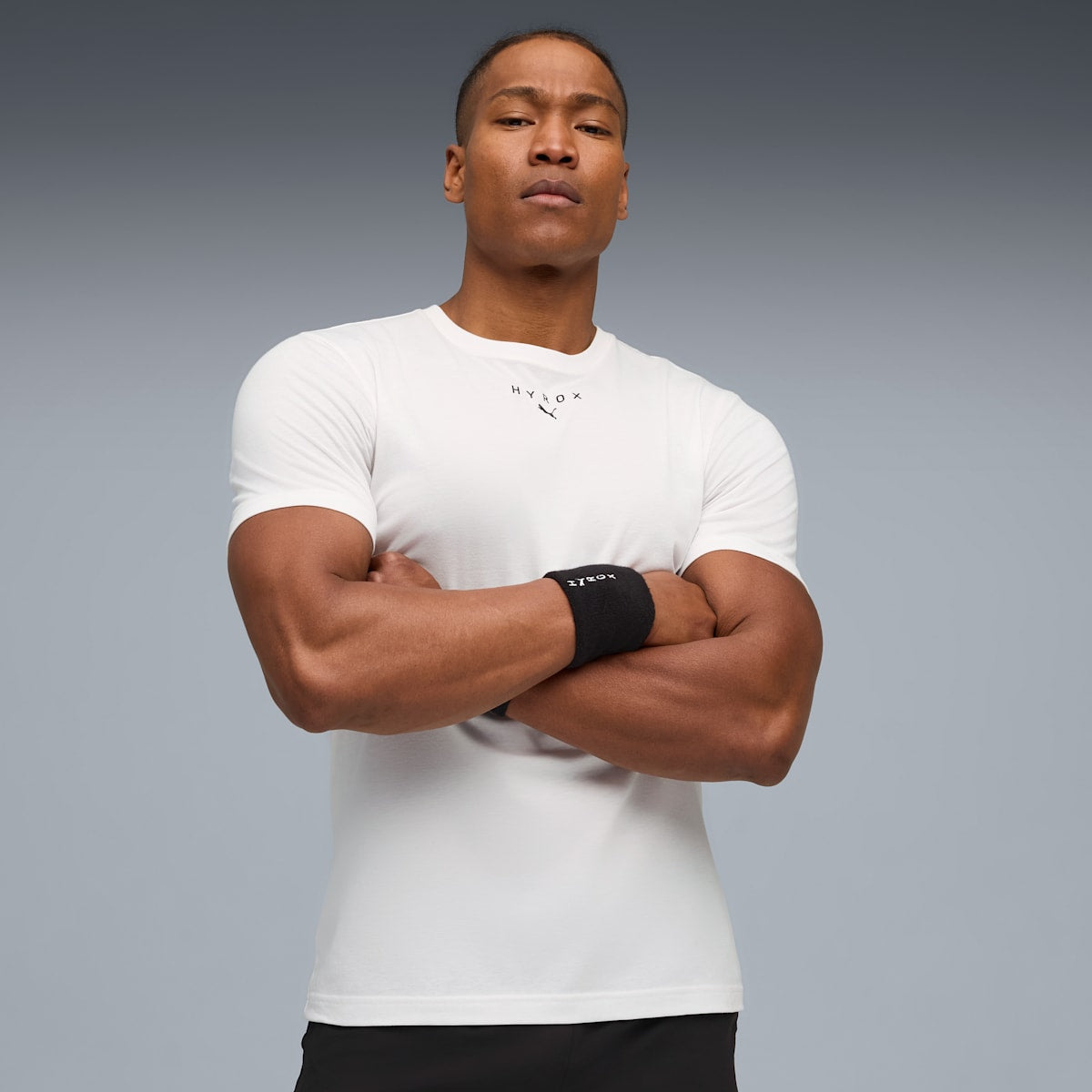 PUMA x HYROX Head Judge Tee Unisex - PUMA White model image